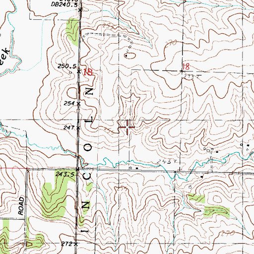 Topographic Map of B and E Farm, IL