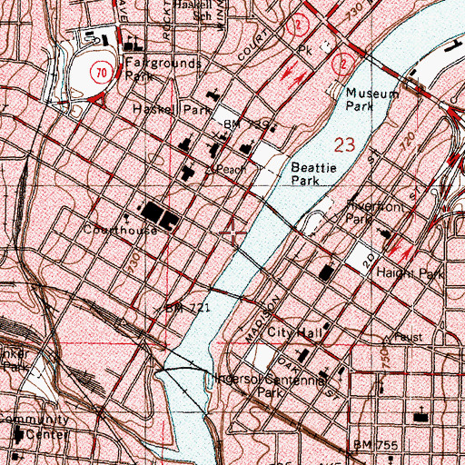 Topographic Map of Luther Center, IL