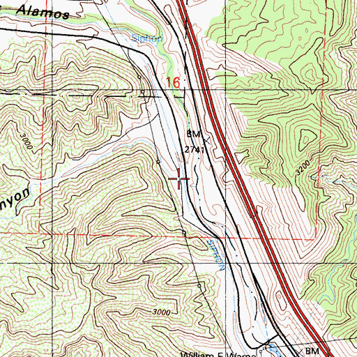 Topographic Map of Coyote Canyon, CA