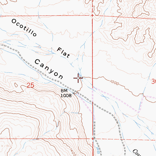 Topographic Map of Coyote Canyon, CA