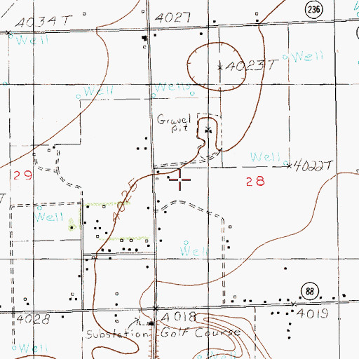 Topographic Map of Amistad Dairy, NM