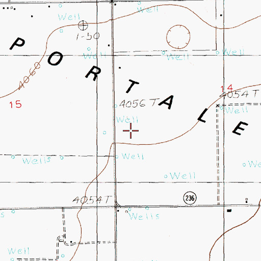 Topographic Map of Anderson Dairy, NM