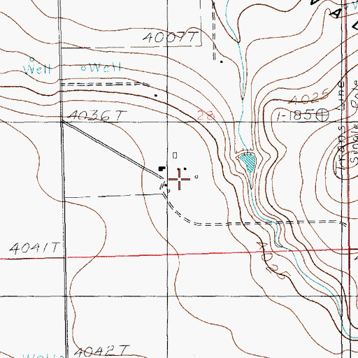 Topographic Map of Back Nine Dairy, NM
