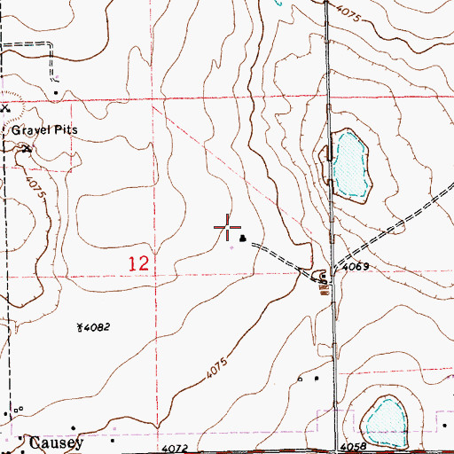 Topographic Map of Bright Horizon Dairy, NM