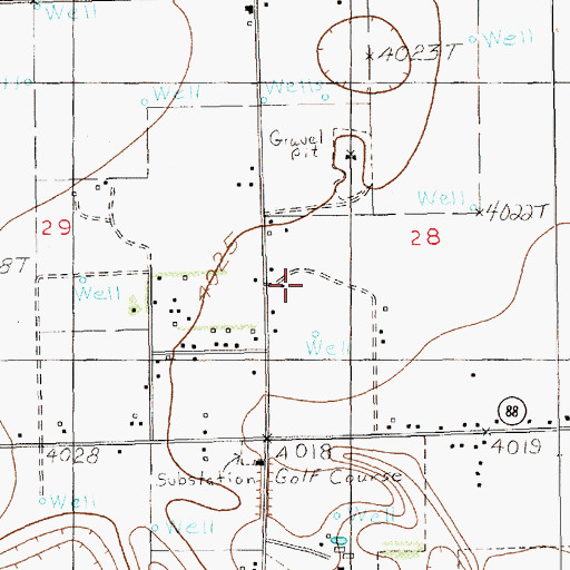 Topographic Map of Chalk Hill Dairy, NM