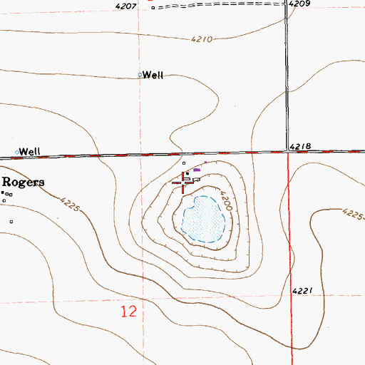 Topographic Map of D and J Dairy, NM