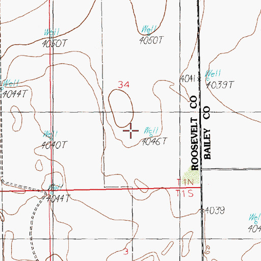 Topographic Map of Desert Star Dairy, NM