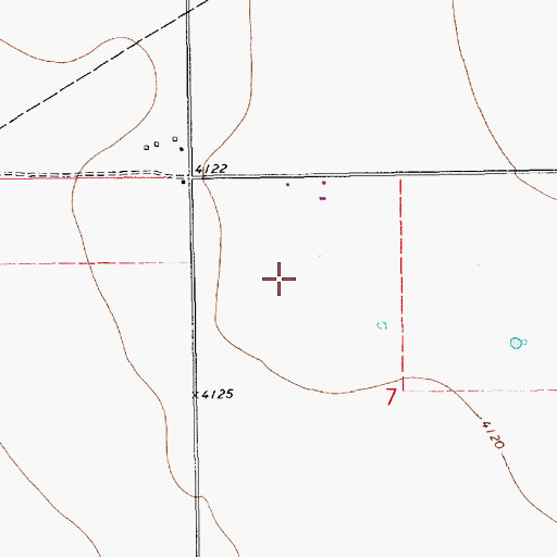 Topographic Map of Double T Dairy, NM