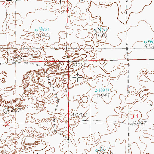 Topographic Map of Grande Vida Dairy, NM