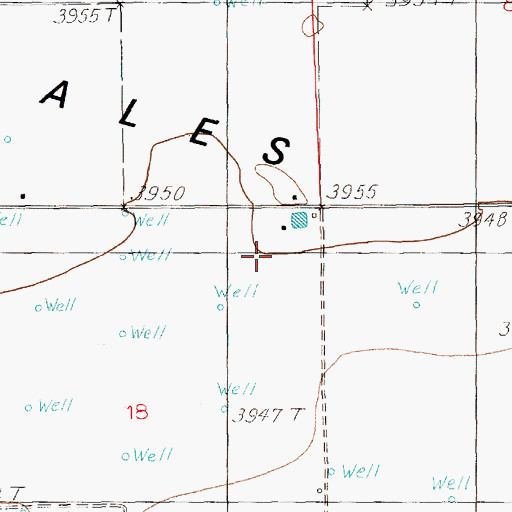 Topographic Map of High Plains Dairy, NM