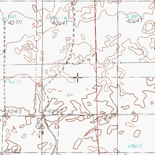 Topographic Map of Greenfield Park Dairy, NM