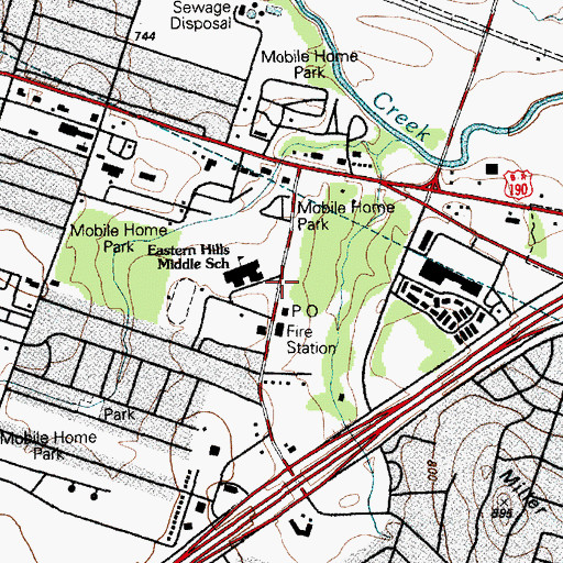Topographic Map of Deliverance Ministries Household of Faith Church of The Living God, TX
