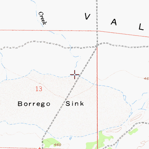 Topographic Map of Coyote Creek, CA