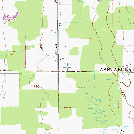 Topographic Map of Briarwood Farm, OH