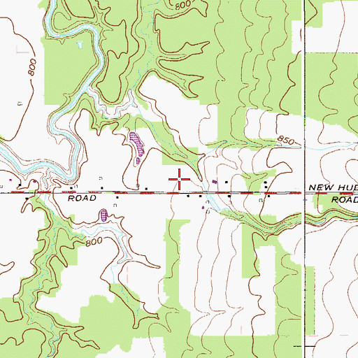 Topographic Map of Doubletake Farm, OH