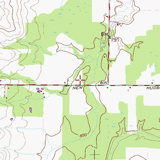 Topographic Map of Hornung Hops Farms, OH