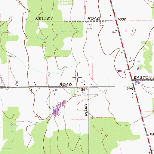 Topographic Map of Kalas Farms, OH