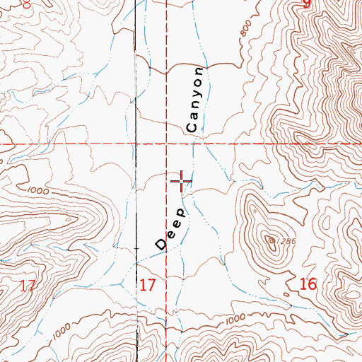 Topographic Map of Coyote Creek, CA