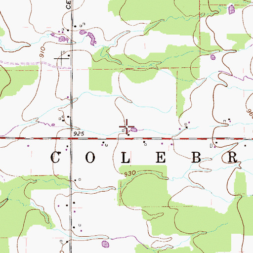 Topographic Map of Northside Farms, OH