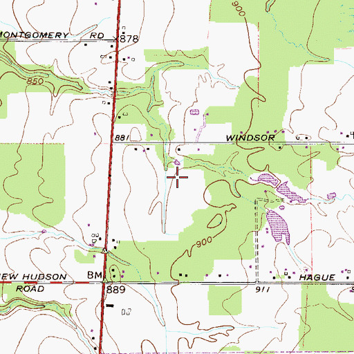 Topographic Map of Stackhouse Farm, OH