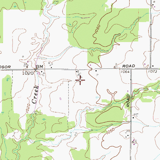 Topographic Map of Touch of Class Farm, OH