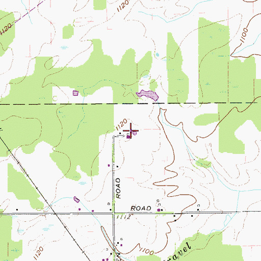 Topographic Map of Boggs Dairy Farm, OH