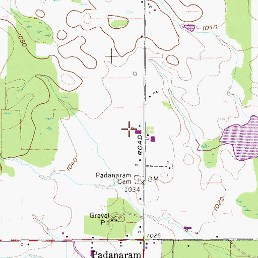 Topographic Map of Boleratzs Farm, OH