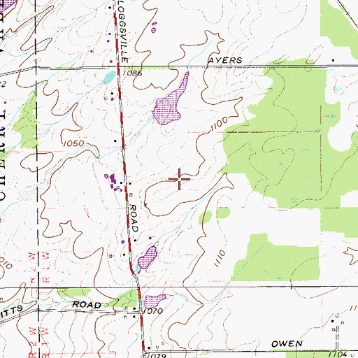 Topographic Map of Kettunen Farm, OH