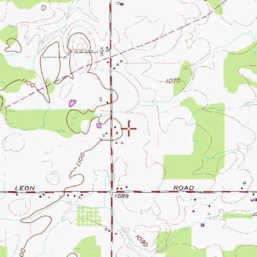 Topographic Map of Lonesome Pine Farm, OH