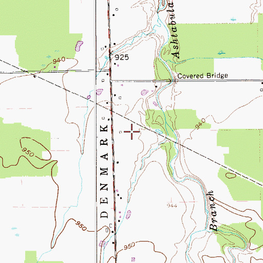 Topographic Map of Speer Farms, OH