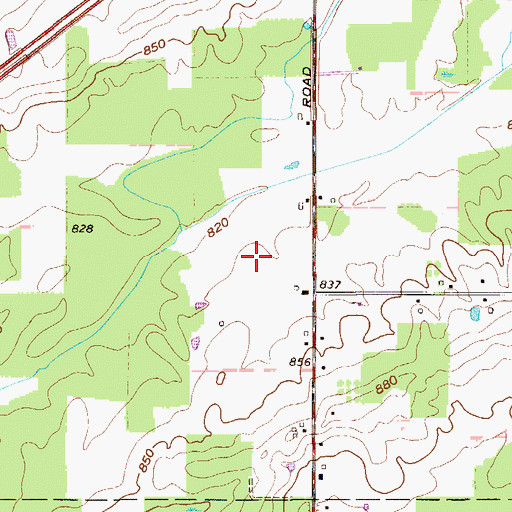 Topographic Map of March Farms, OH