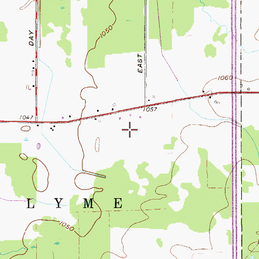Topographic Map of Rutledge Farm, OH