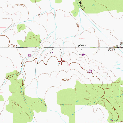 Topographic Map of Skyview Farm, OH