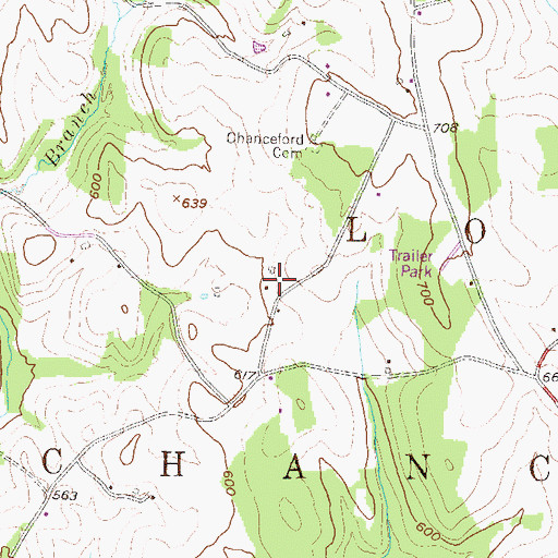 Topographic Map of Alta Vista Farm, PA