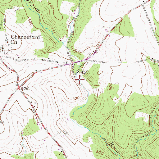 Topographic Map of Eichelberger Farms, PA