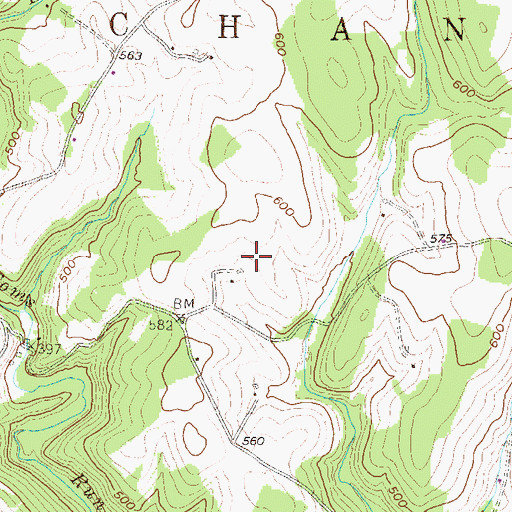 Topographic Map of Hollenthal Farm, PA