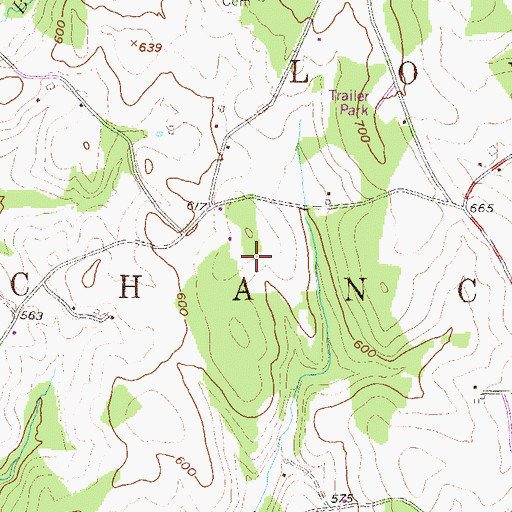 Topographic Map of Maple Springs Farm, PA