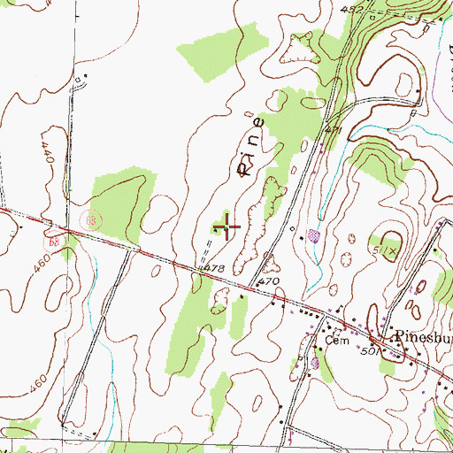 Topographic Map of Williams Farm, MD