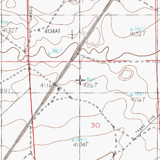 Topographic Map of Midway Dairy, NM