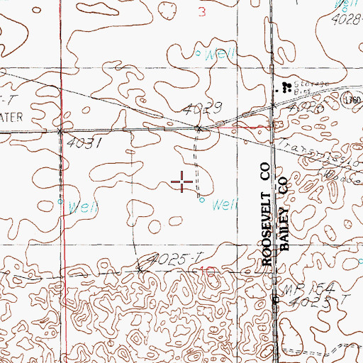 Topographic Map of Milagro Dairy, NM