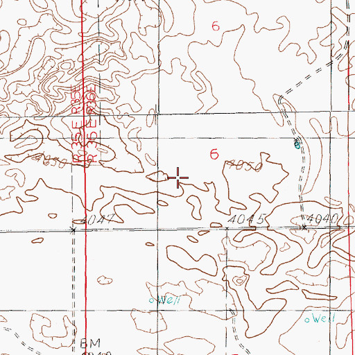 Topographic Map of Red Roof Dairy, NM