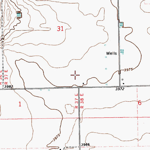 Topographic Map of Redland Dairy, NM
