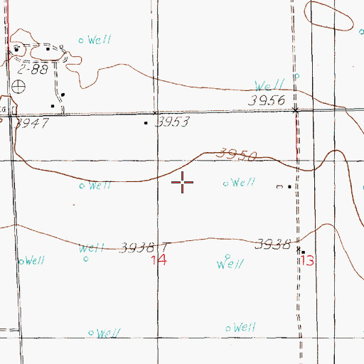 Topographic Map of Schilderink Dairy, NM
