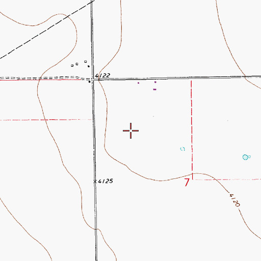 Topographic Map of W Diamond Dairy, NM