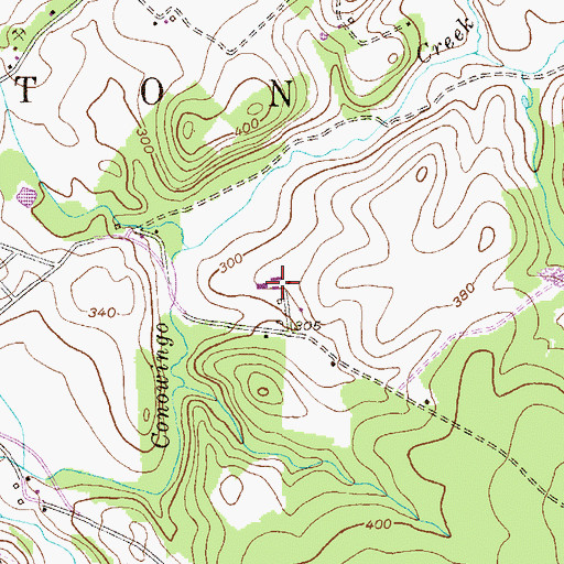 Topographic Map of Graywood Dairy Farm, PA