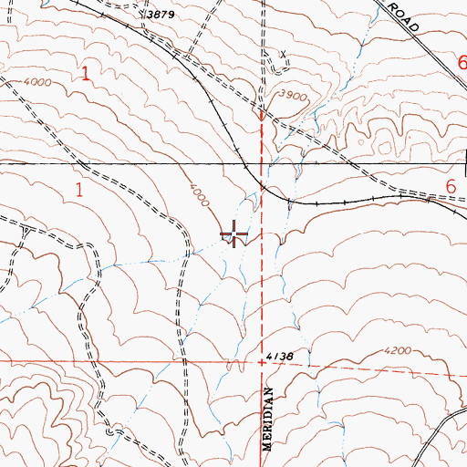 Topographic Map of Crystal Creek, CA