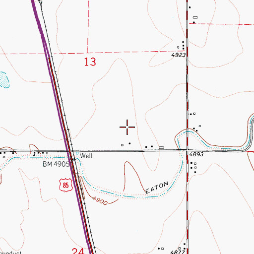 Topographic Map of Fagerberg Farm, CO