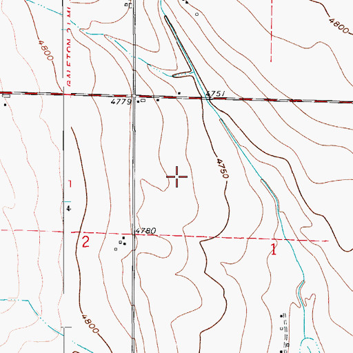 Topographic Map of Johnson Dairy, CO