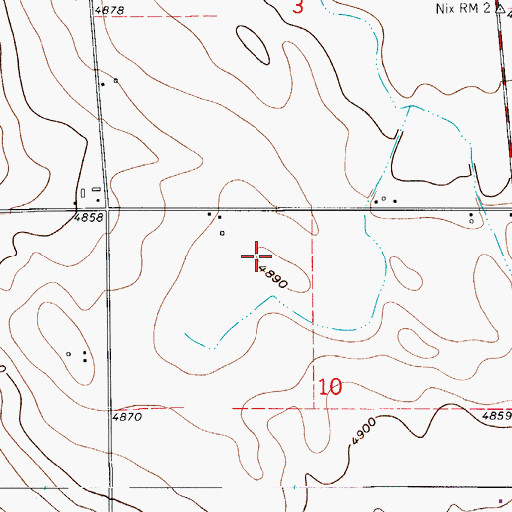 Topographic Map of Painted Prairie Dairy, CO