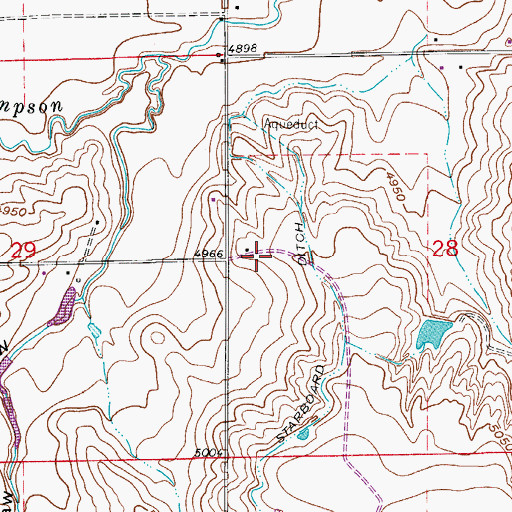 Topographic Map of Pickert's Dairy, CO